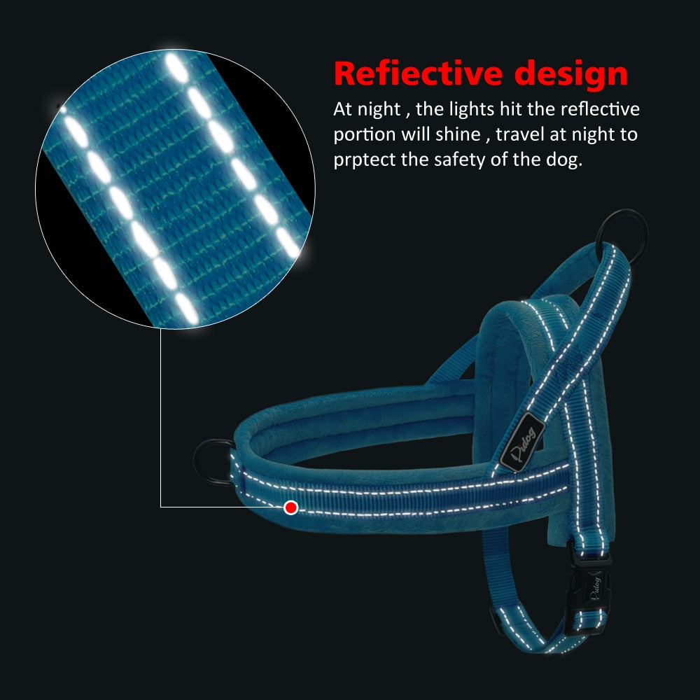 Nylon Reflective Soft Flannel Harness