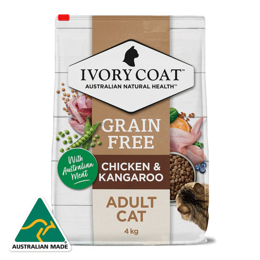IVORY COAT Adult Cat - Grain Free - Chicken & Kangaroo