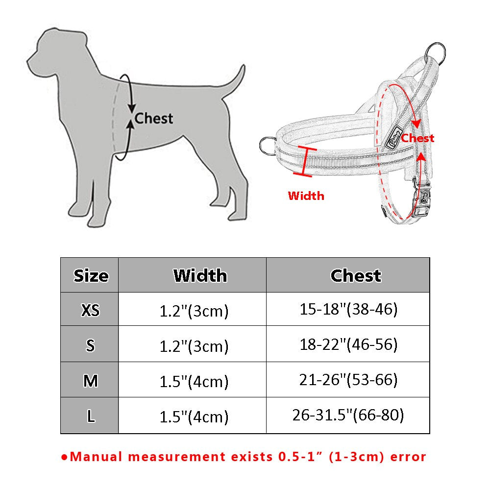 Nylon Reflective Soft Flannel Harness