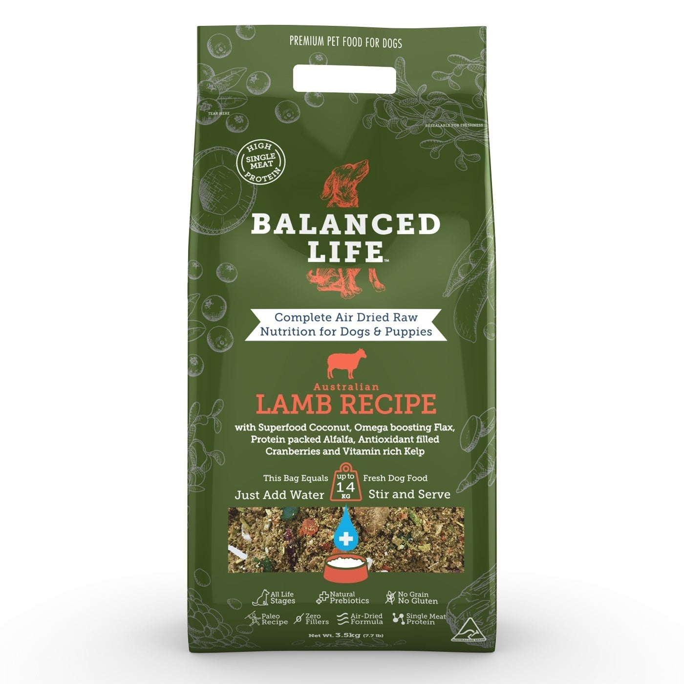 Balanced life air dried raw hotsell