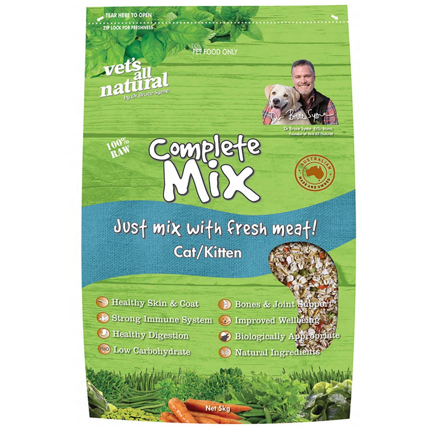 Vets All Natural Complete Mix 5Kg for Cat