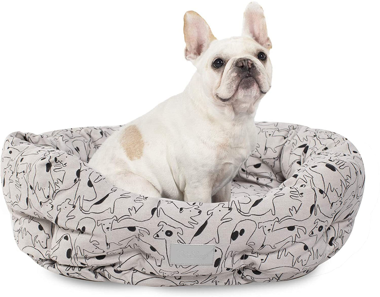 Fringe Studio Nosey Dog Spot Round Cuddler Dog Bed