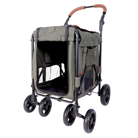 Ibiyaya Gentle Giant Dual Entry Easy-Folding Pet Wagon for Dogs up to 25kg