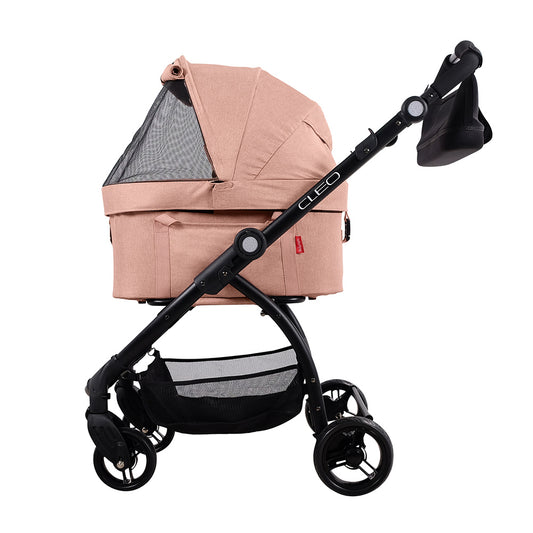 Ibiyaya CLEO Multifunction Pet Stroller & Car Seat Travel System - Coral Pink