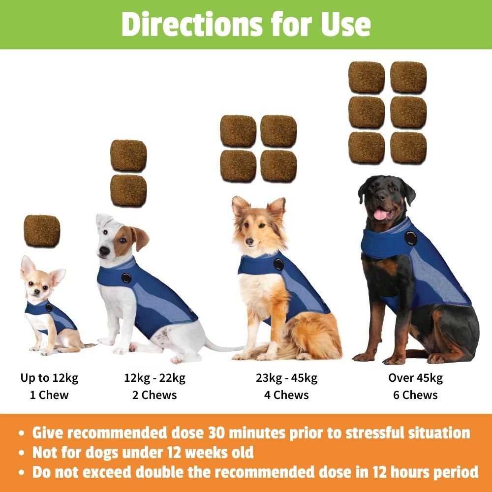 ThunderWunders Calming Chews for Stressed and Anxious Dogs 125g