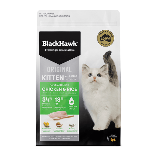BLACK HAWK Kitten - Chicken & Rice