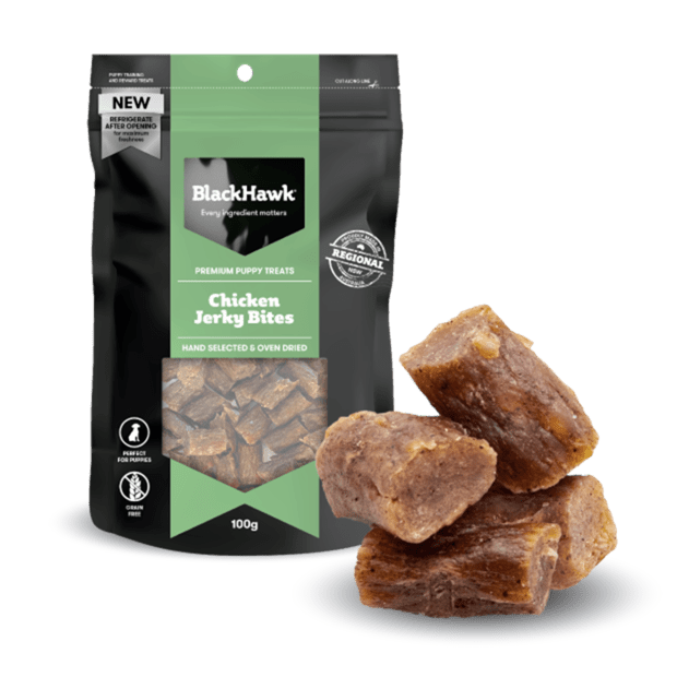 BLACK HAWK Puppy - Chicken Jerky Bites 100g