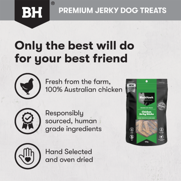 BLACK HAWK Chicken Jerky Sticks 100g