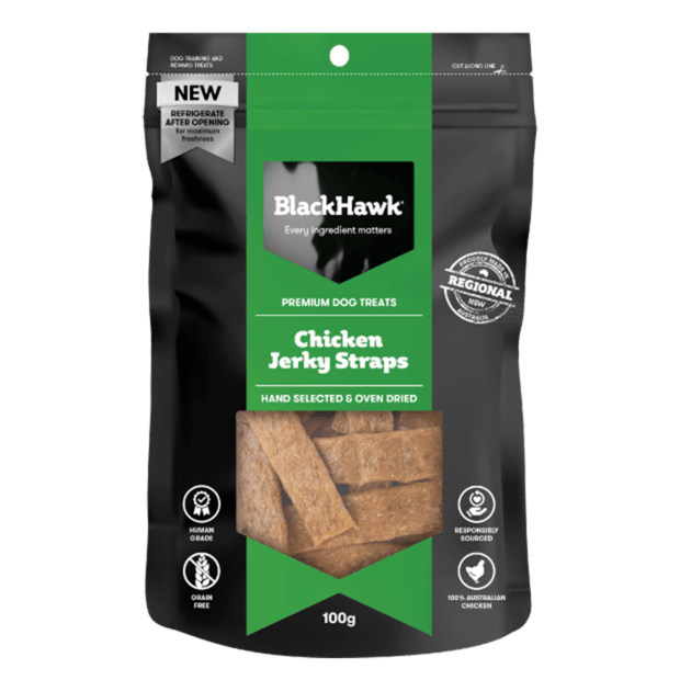 BLACK HAWK Chicken Jerky Straps 100g