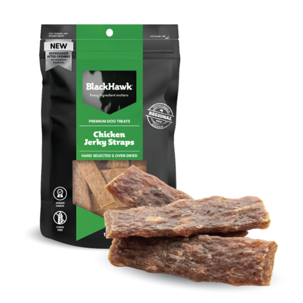 BLACK HAWK Chicken Jerky Straps 100g