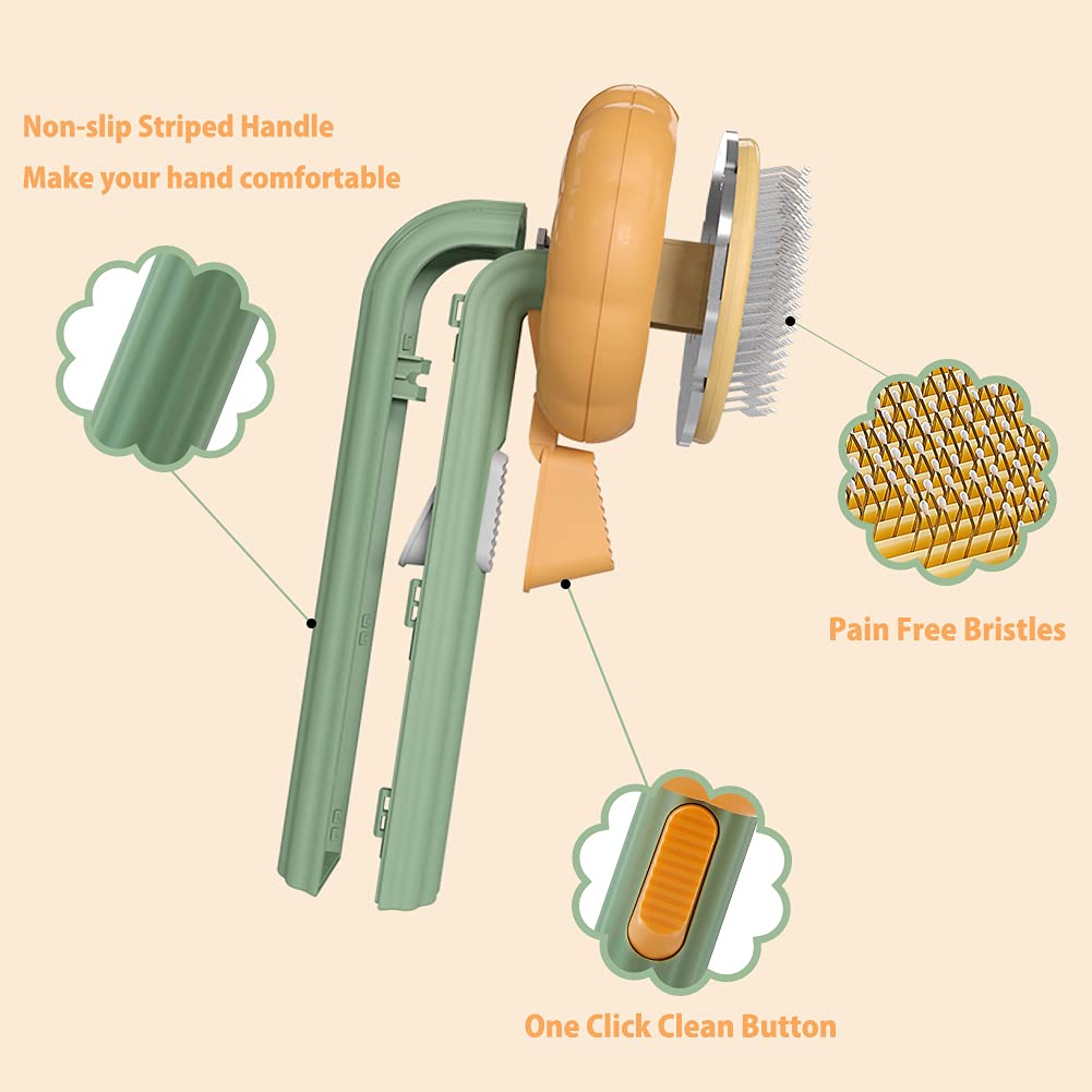 Self-Cleaning Slicker Grooming Brush