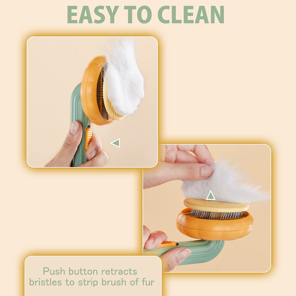 Self-Cleaning Slicker Grooming Brush
