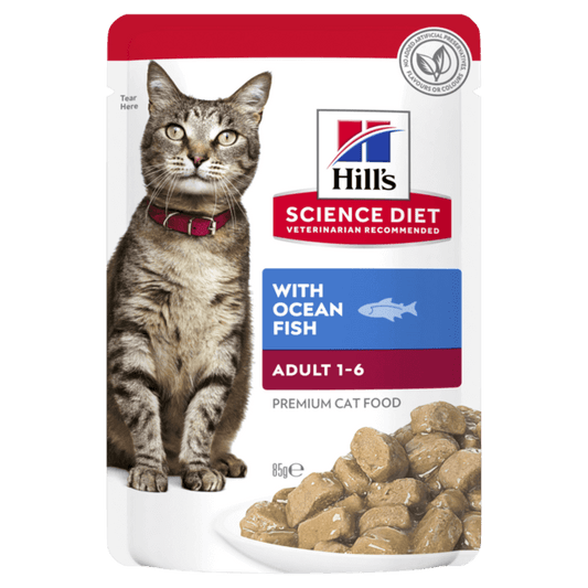 HILLS SCIENCE DIET Adult - Ocean Fish Food Pouch 12 x 85g