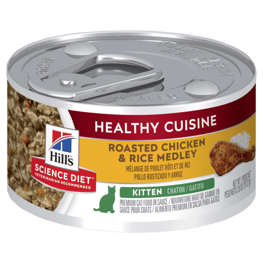 HILLS SCIENCE DIET Kitten - Healthy Roasted Chicken & Rice Cuisine 24 x 79g