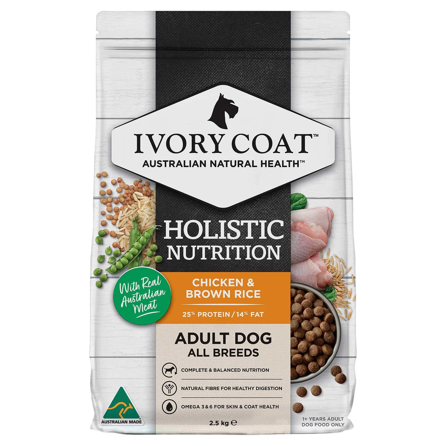 IVORY COAT Holistic Nutrition - Adult - Grain Free - Chicken & Brown Rice