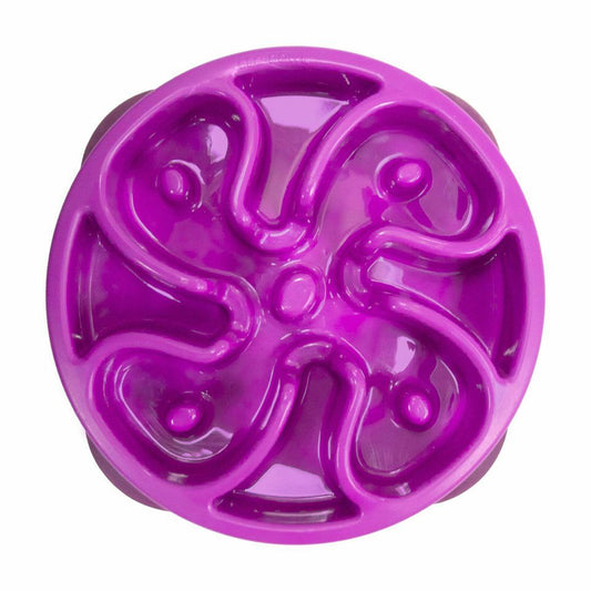 Outward Hound Mini Fun Feeder Slow Bowl - Purple