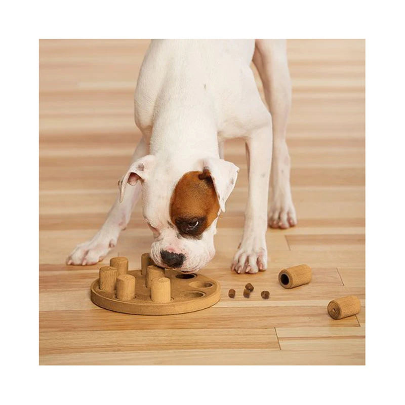 Nina Ottosson Smart Interactive Dog Toy in Wooden Composite