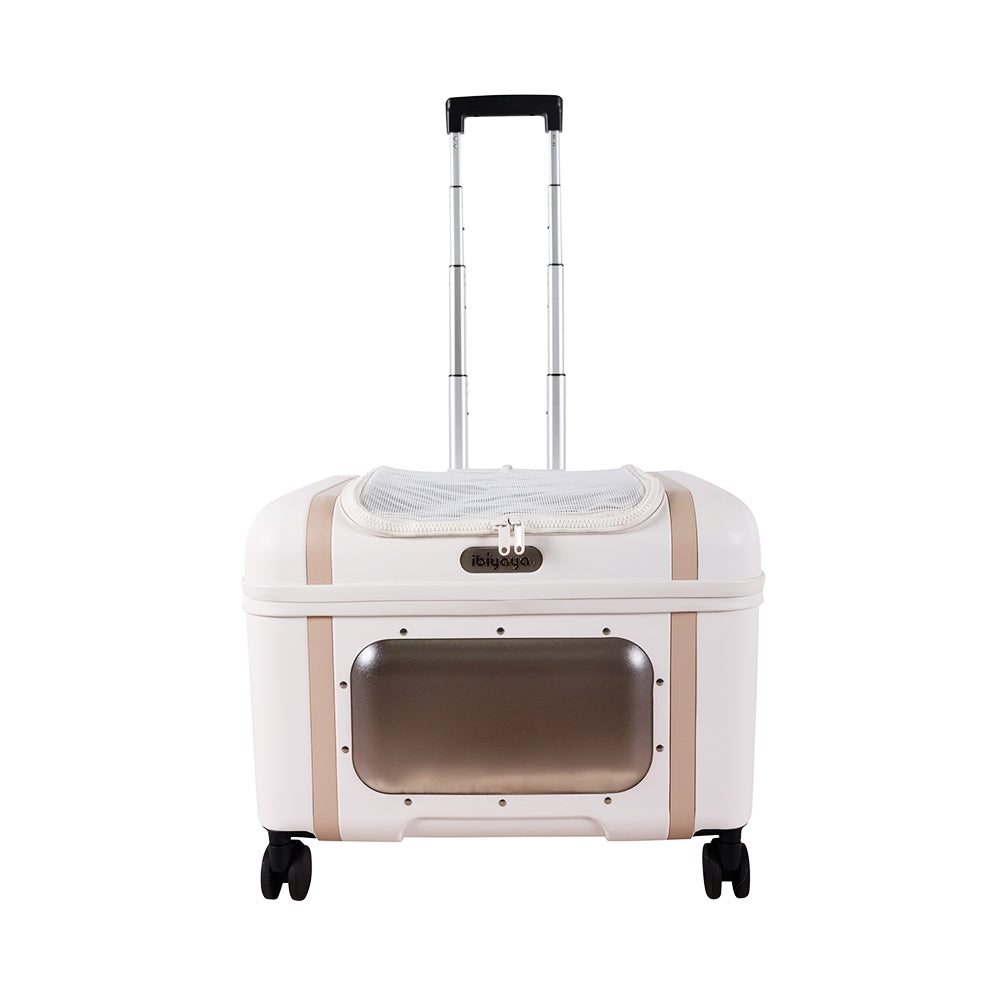 Ibiyaya Lavada Pet Transport Hard Safety Carrier Trolley on Wheels