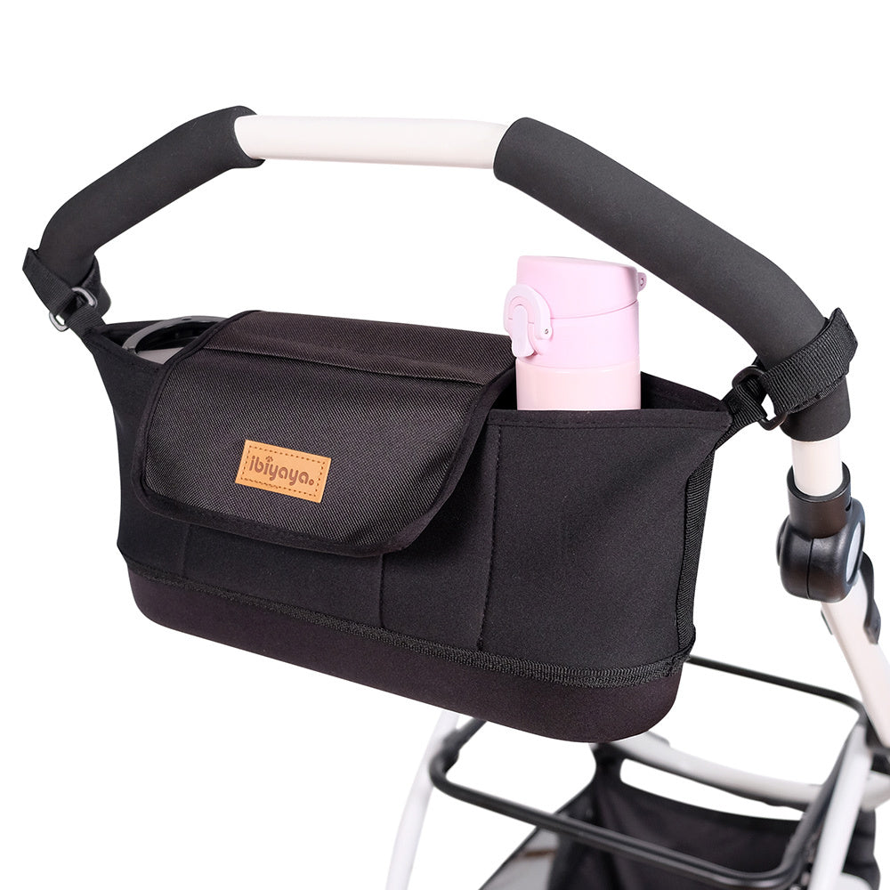 IBIYAYA Pet Pram Organizer Stroller Pouch - Black