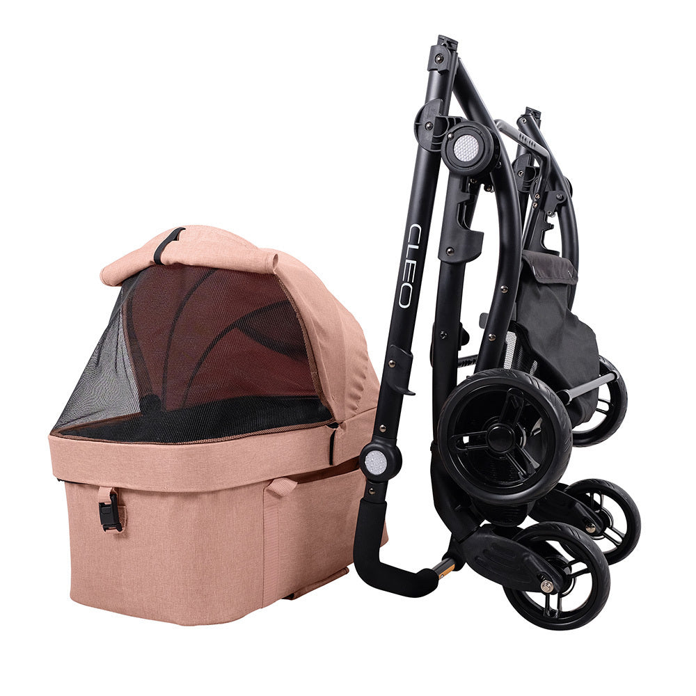 Ibiyaya CLEO Multifunction Pet Stroller & Car Seat Travel System - Coral Pink