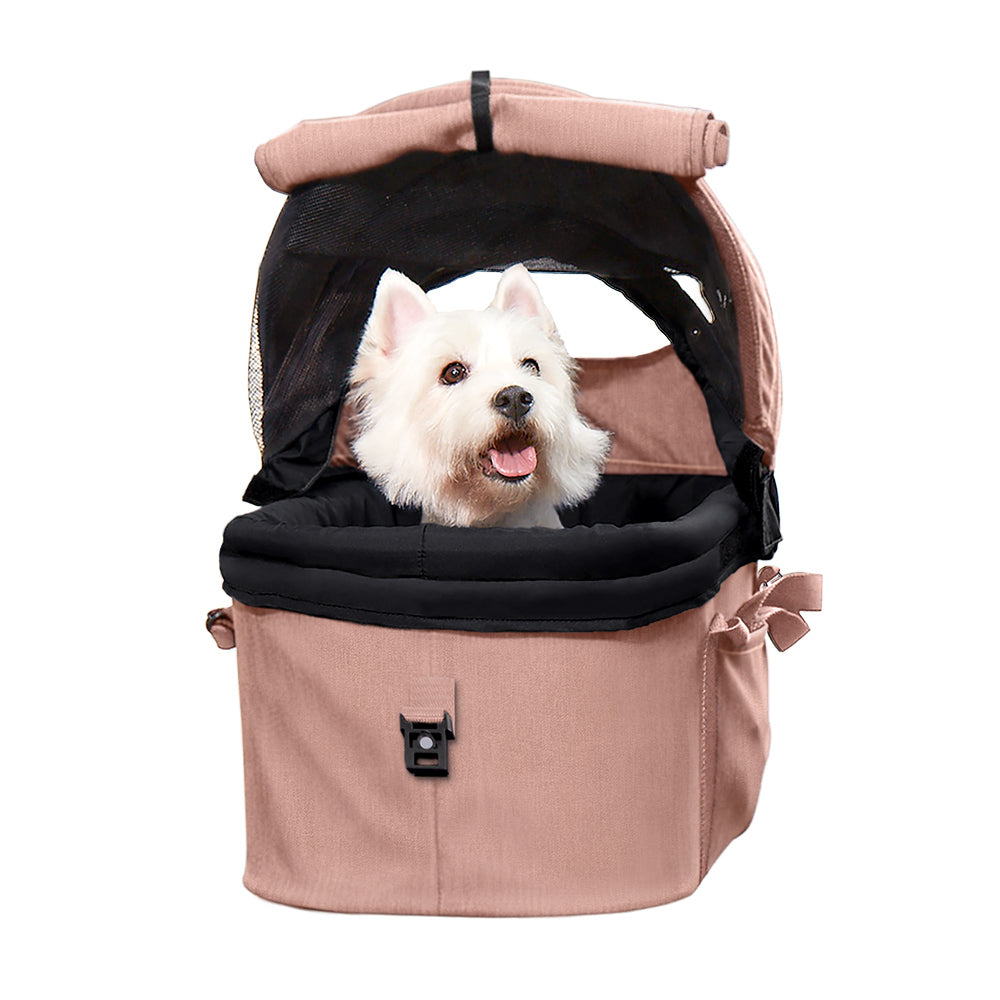 Ibiyaya CLEO Multifunction Pet Stroller & Car Seat Travel System - Coral Pink