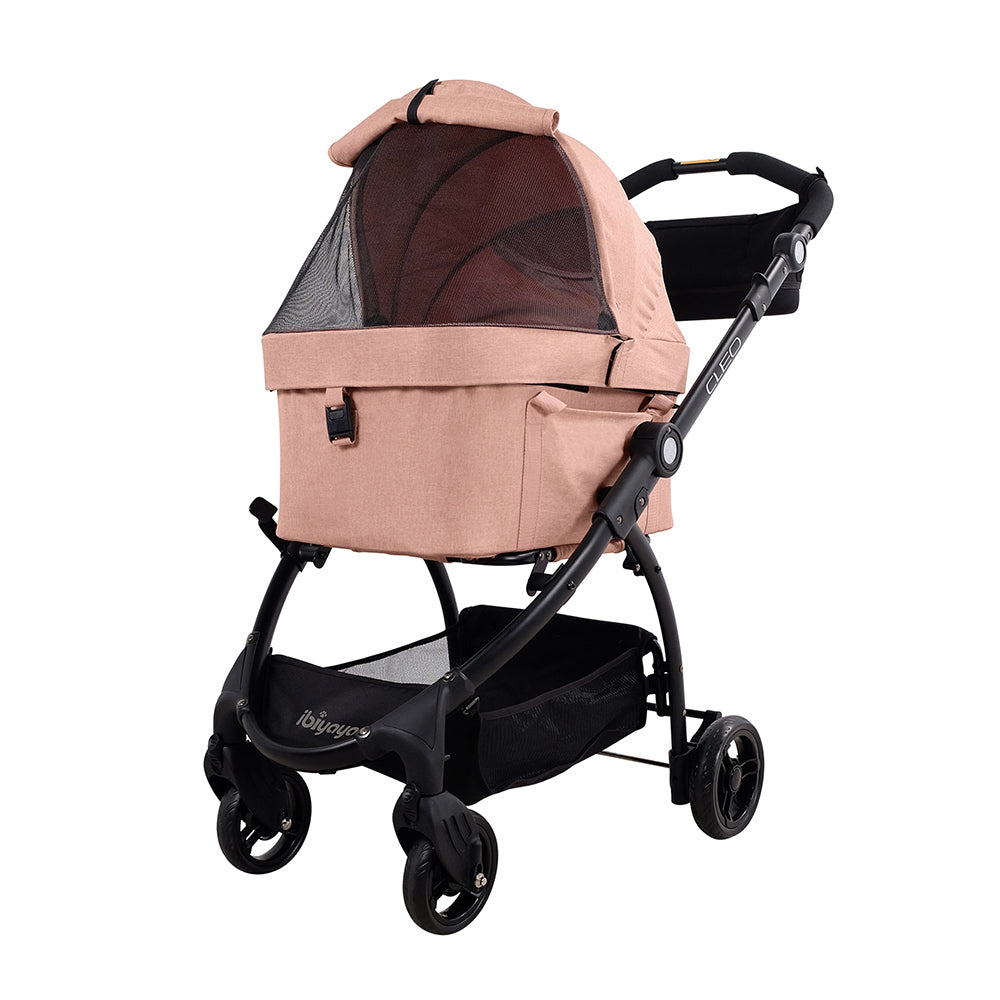 Ibiyaya CLEO Multifunction Pet Stroller & Car Seat Travel System - Coral Pink