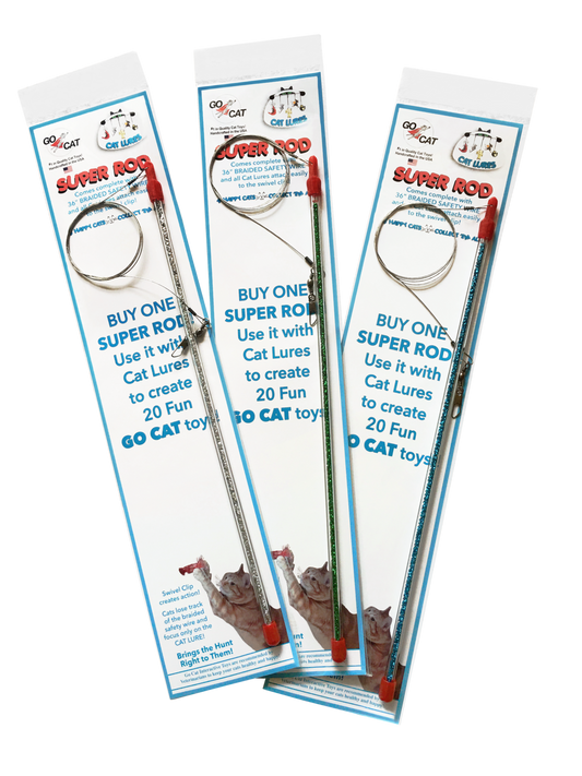 Go Cat Da Bird Super Wand - Works with any Cat Refill Attachment