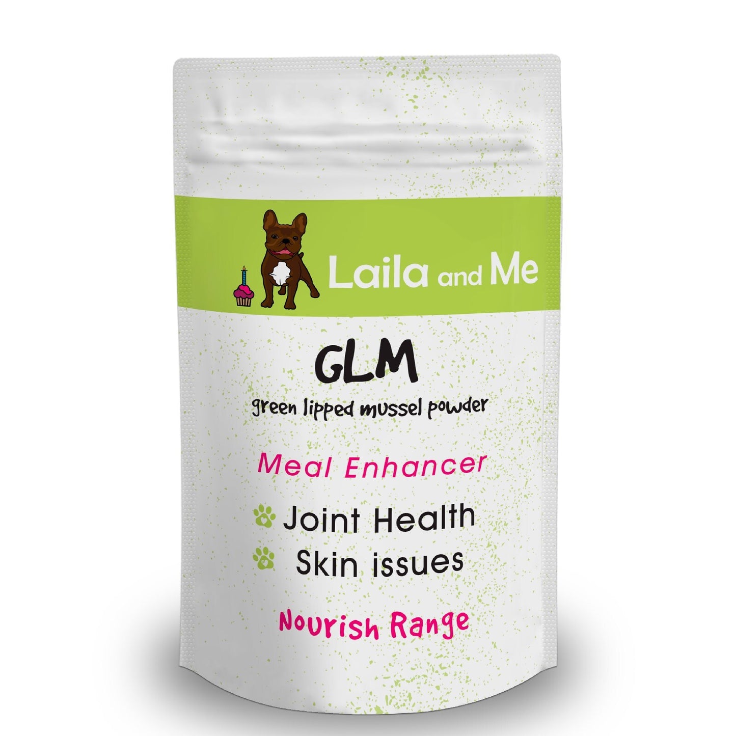 Laila & Me GLM - Green Lip Mussel Powder Meal Enhancer for Cats & Dogs 50g