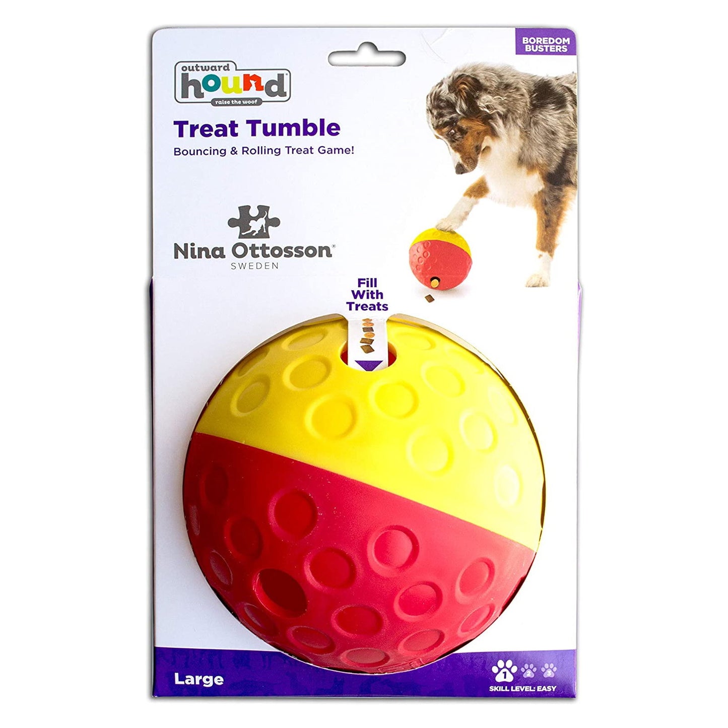 Nina Ottosson Treat Tumble Bowl for Cats & Dogs