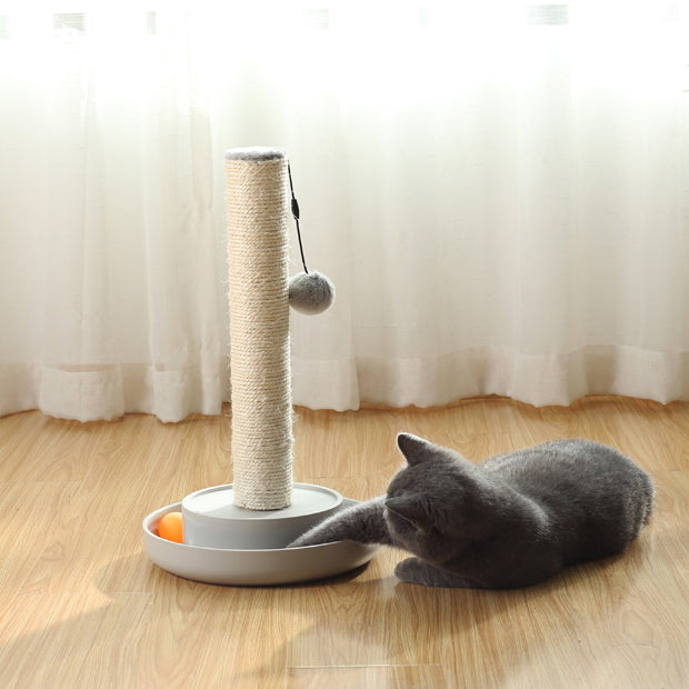 SmartCat Natural Sisal Track and Post Scratcher Cat Toy