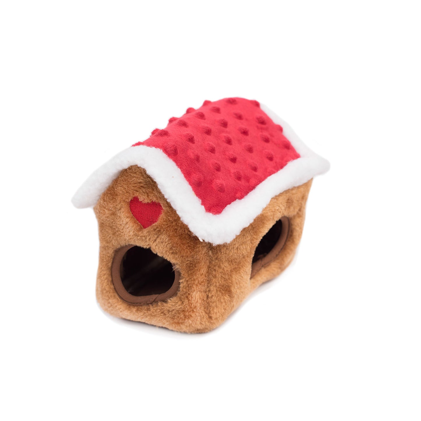 Christmas Holiday Burrow Dog Toy - Gingerbread House by Zippy Paws