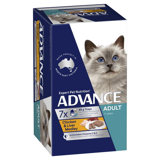 ADVANCE Adult - Wet Meal Tray - Chicken & Liver Medley 7 x 85g