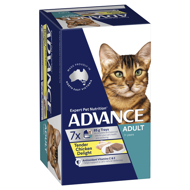 ADVANCE Kitten - Wet Meal Tray - Tender Chicken 7 x 85g