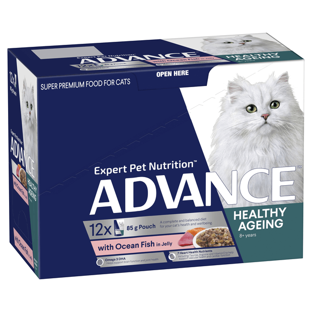 ADVANCE Adult - Ocean Fish in Jelly Food Pouch 12 x 85g