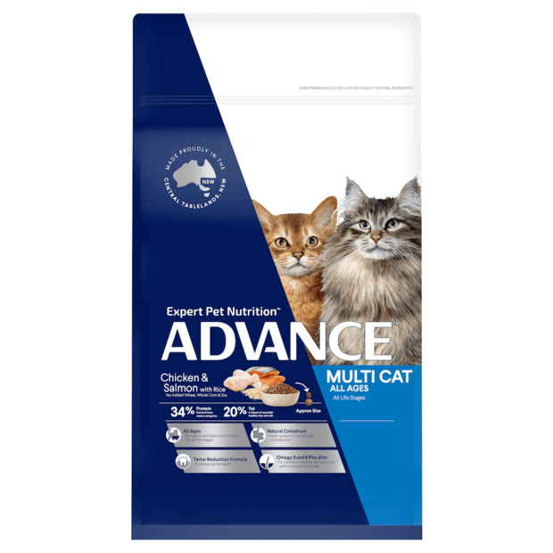 ADVANCE Adult Multi Cat - Chicken, Salmon & Rice