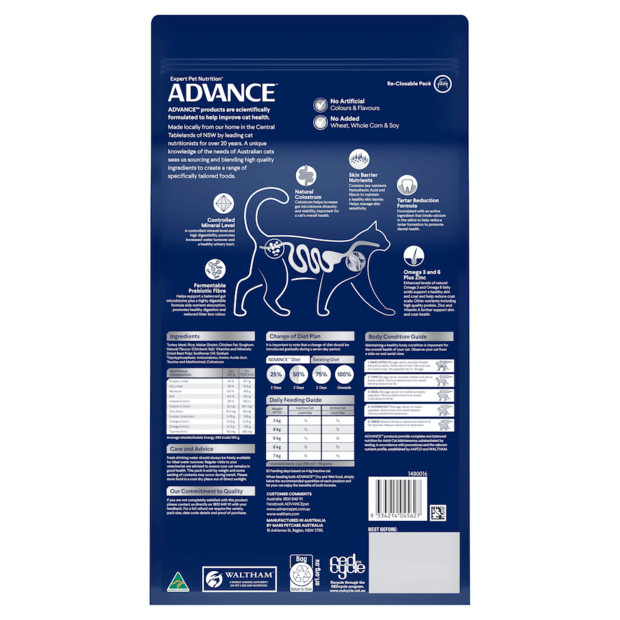 ADVANCE Sensitive Skin & Digestion - Turkey & Rice 2kg