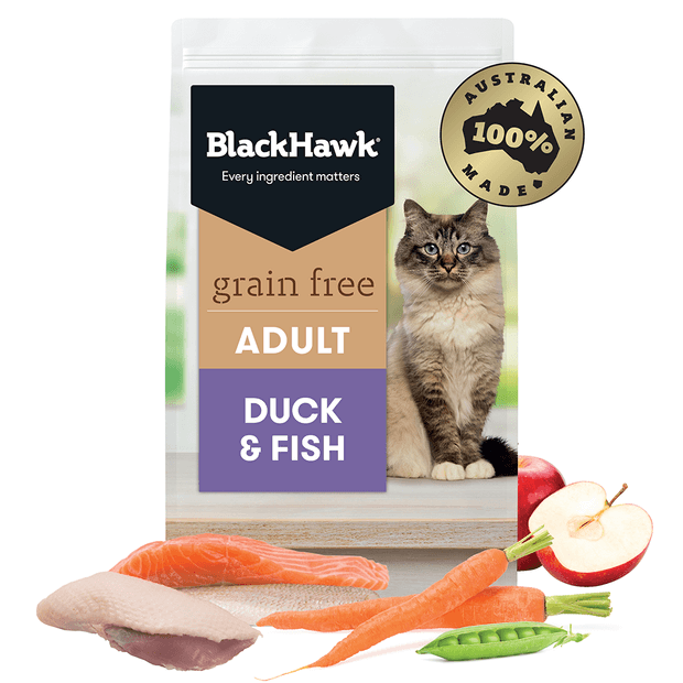 BLACK HAWK Adult Grain Free - Duck & Fish