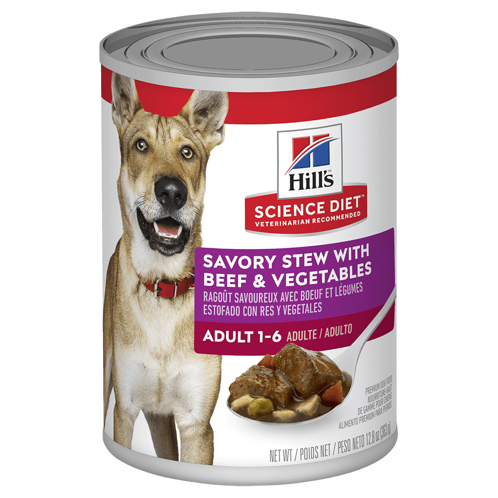 HILL SCIENCE DIET Adult Everday Wet Food - Savoury Stew Beef & Veg x12