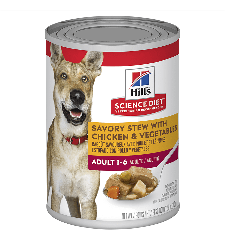 HILLS SCIENCE DIET Adult Eveyday Wet Food - Savoury Stew Chicken & Veggies x12