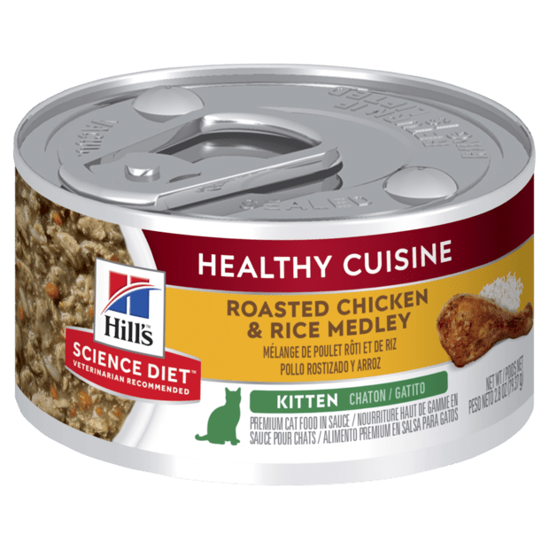 HILLS SCIENCE DIET Kitten - Healthy Roasted Chicken & Rice Cuisine 24 x 79g