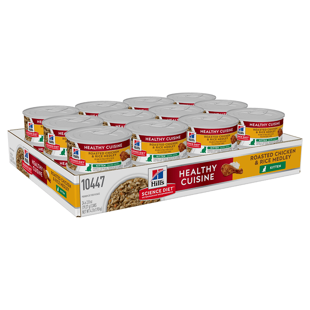 HILLS SCIENCE DIET Kitten - Healthy Roasted Chicken & Rice Cuisine 24 x 79g