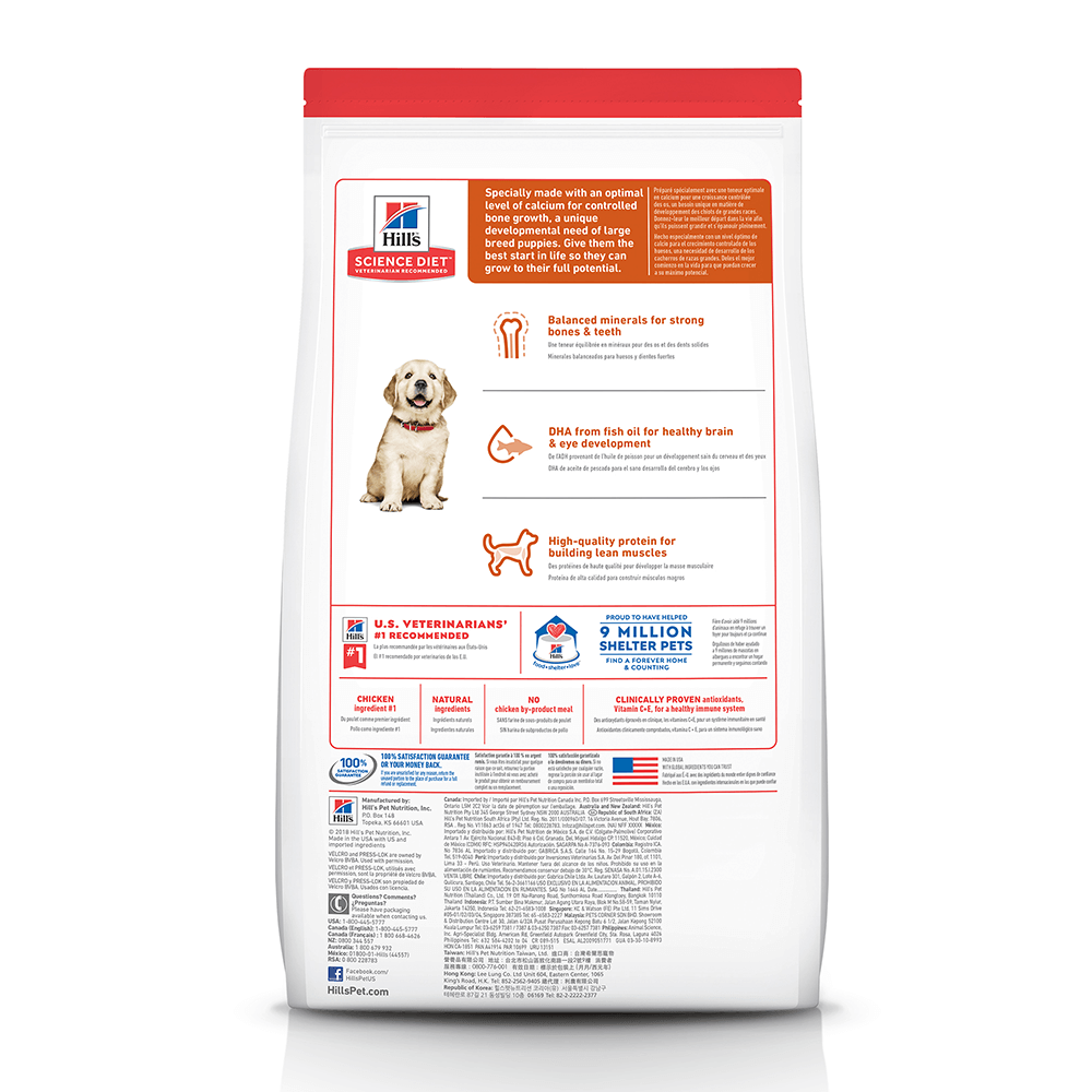 Science diet large breed dog outlet food