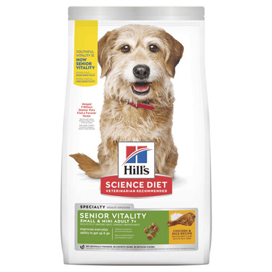 HILLS SCIENCE DIET Senior Vitality Small & Mini Dry Dog Food 1.58kg