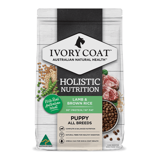 IVORY COAT Holistic Nutrition - Puppy - Large Breed - Turkey & Brown Rice