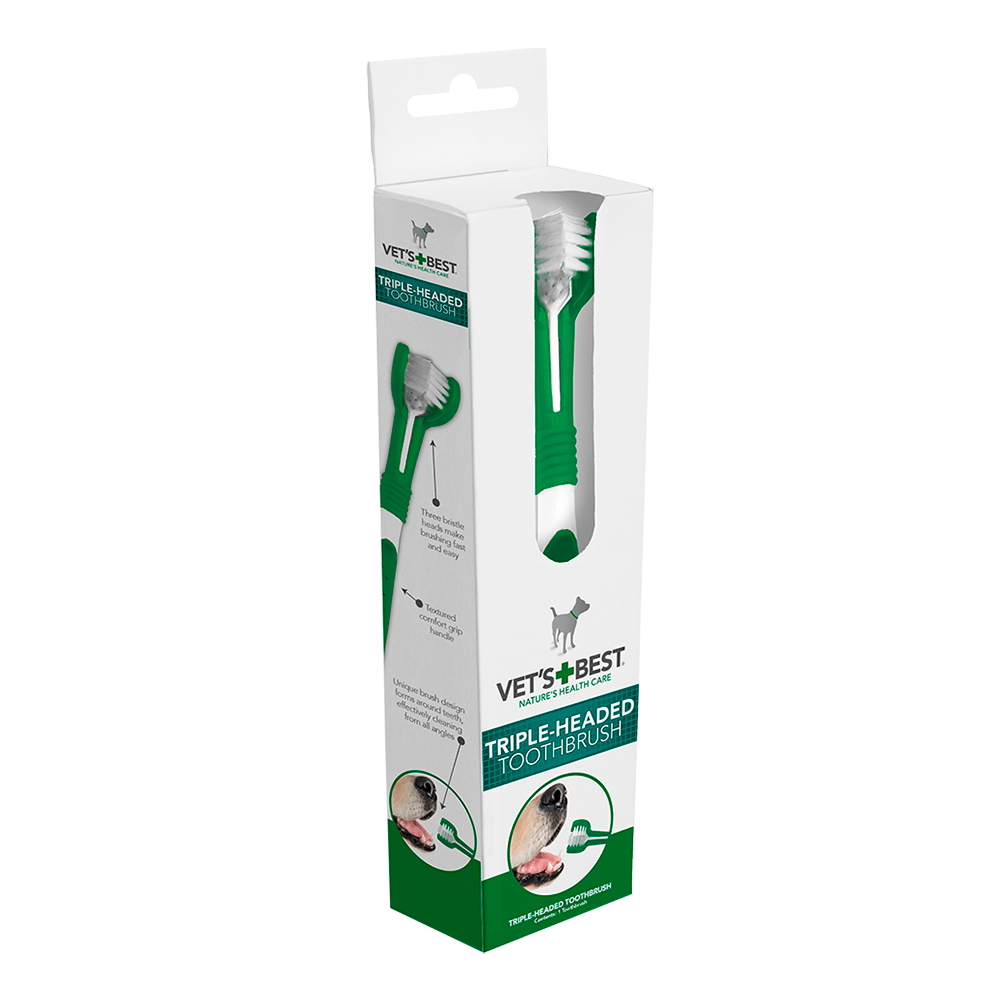 Vet’s Best Advanced 3-Head Toothbrush